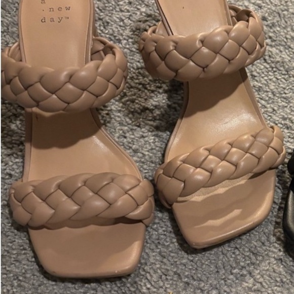 A New Day Women's Double Braided Sandals - Black and Tan - Picture 10 of 10